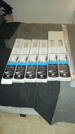 6 Brand New Window Blinds + Curtain Rod — Bundle Deal $50!"