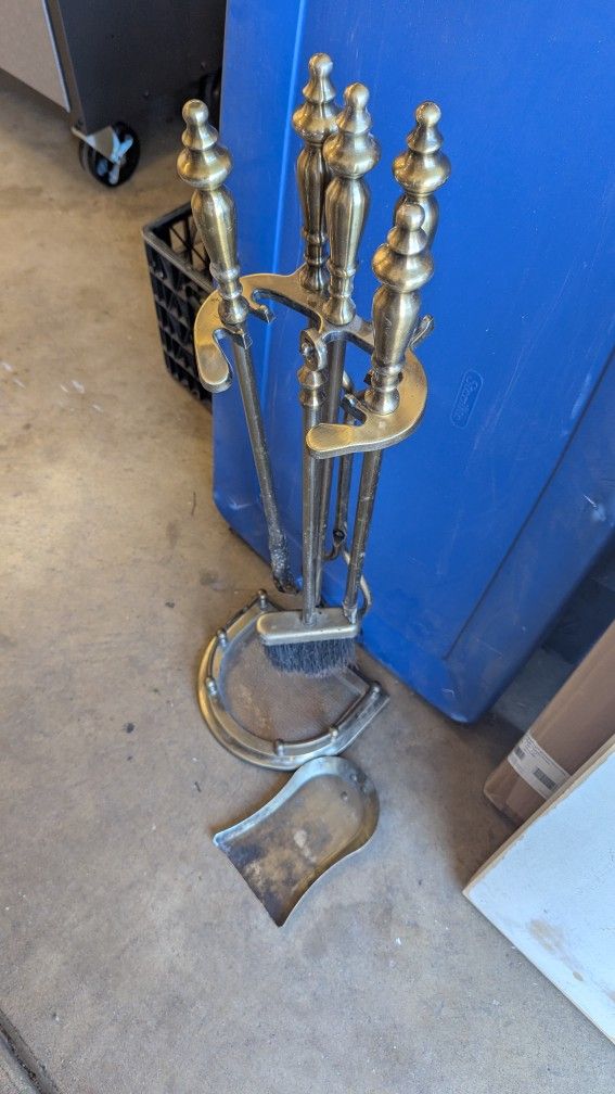 Fireplace Tool Set With Stand