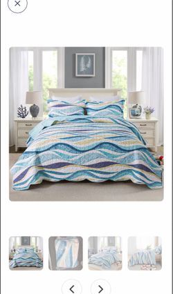 Queen size 3 piece quilt set