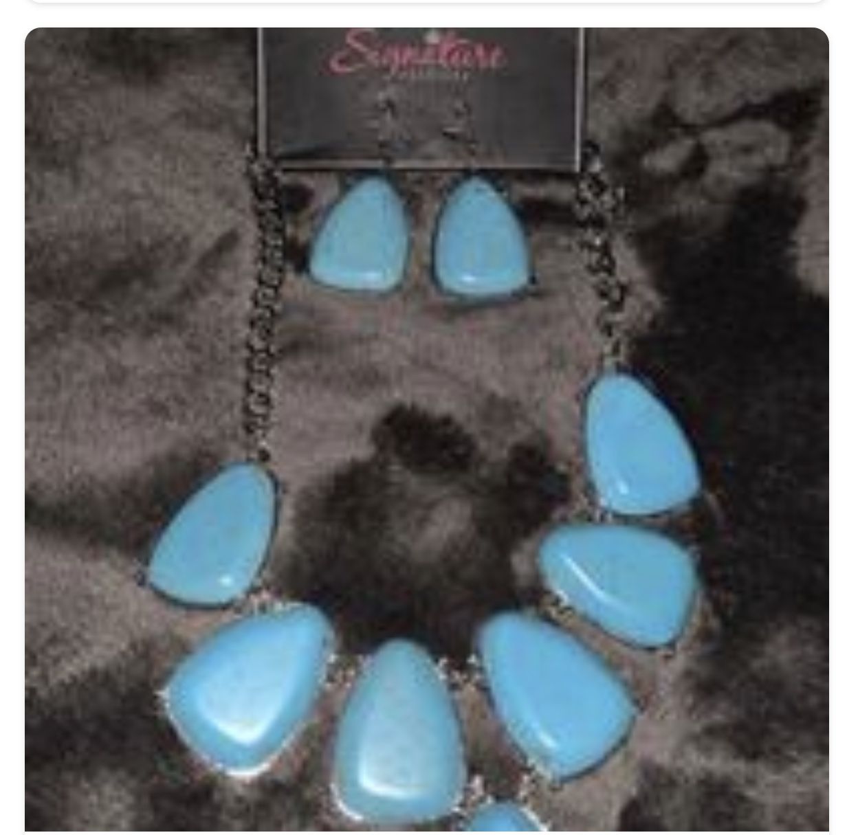 Necklace with matching earrings