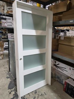 PRE HUNG PRIMED SOLID CORE GLASS DOORS
