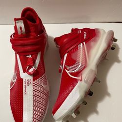NIKE FORCE ZOOM TROUT 7 “UNIVERSITY RED” LOW METAL BASEBALL CLEATS SIZE 11
