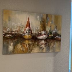 Beautiful picture of sailboats.