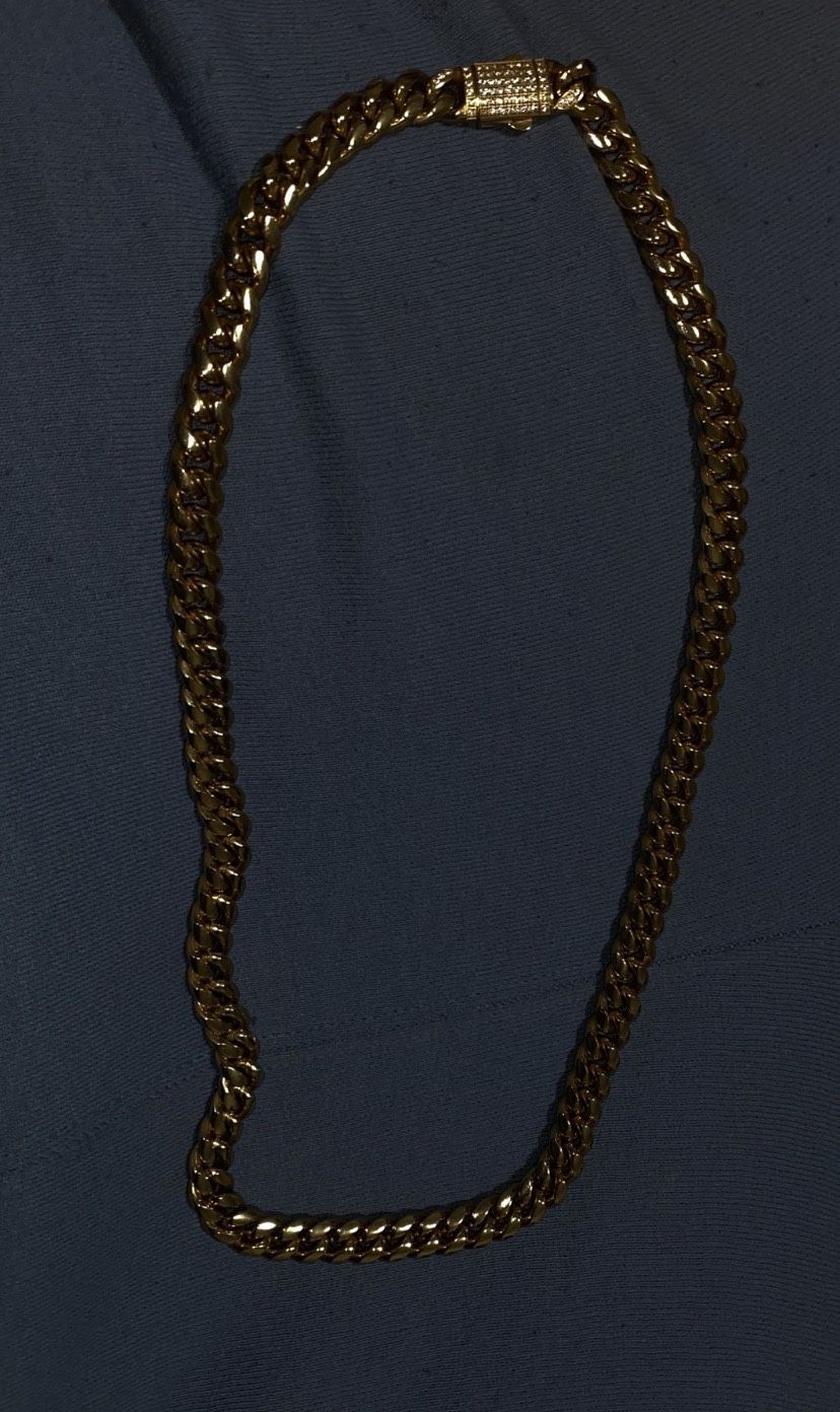 Chain With Diamonds (Stainless Steel)