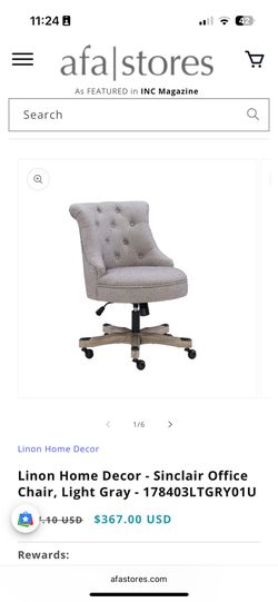 Adjustable Office Swivel Chair With Tufted Buttons