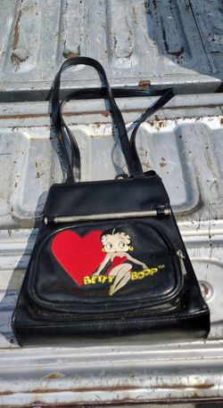 Vintage Women's Backpacks - Black/Multi Vintage Betty Boop Mini Convertible Backpack Purse