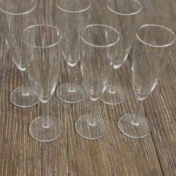 Set of 6 Champagne Flutes