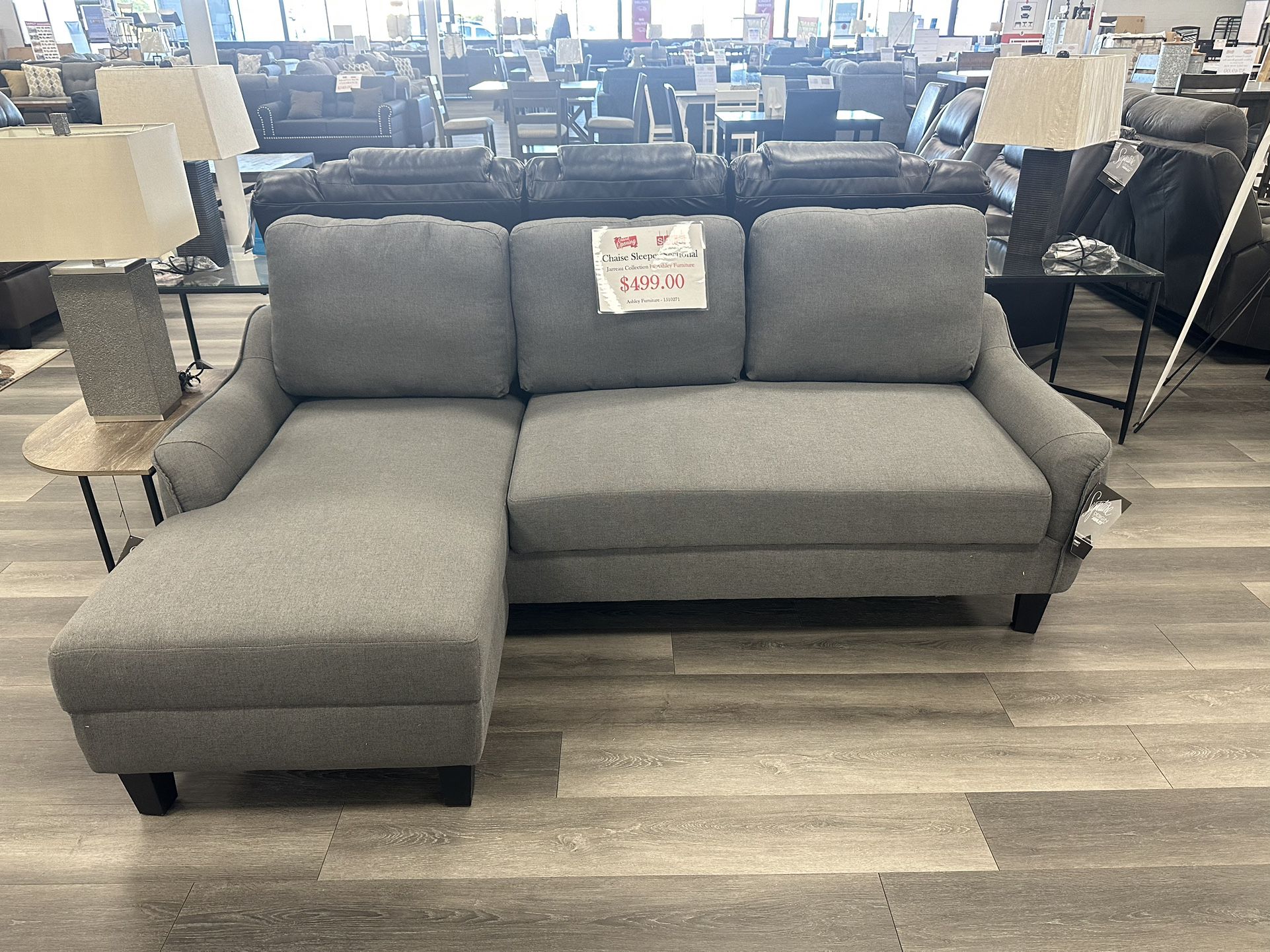 🚨BLACK FRIDAY SPECIAL🚨 Ashley Furniture Chaise Sectional With Fold Out Sleeper - NO CREDIT NEEDED