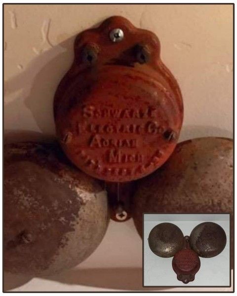 VINTAGE INDUSTRIAL WROUGHT CAST IRON STEEL METAL SCHWARZE ELECTRIC CO ADRIAN MICH DOUBLE BELL ALERT ALARM COLLECTABL