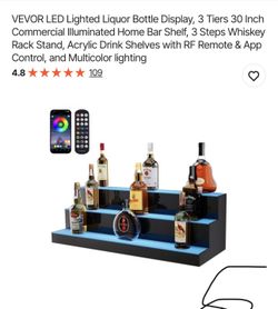 Lighted Liquor Bottle Display