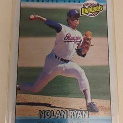 1992 DONRUSS NOLAN RYAN " ERROR" CARD