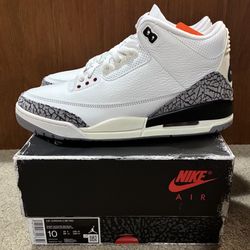 Brand New Jordan 3 White Cement Sz 10