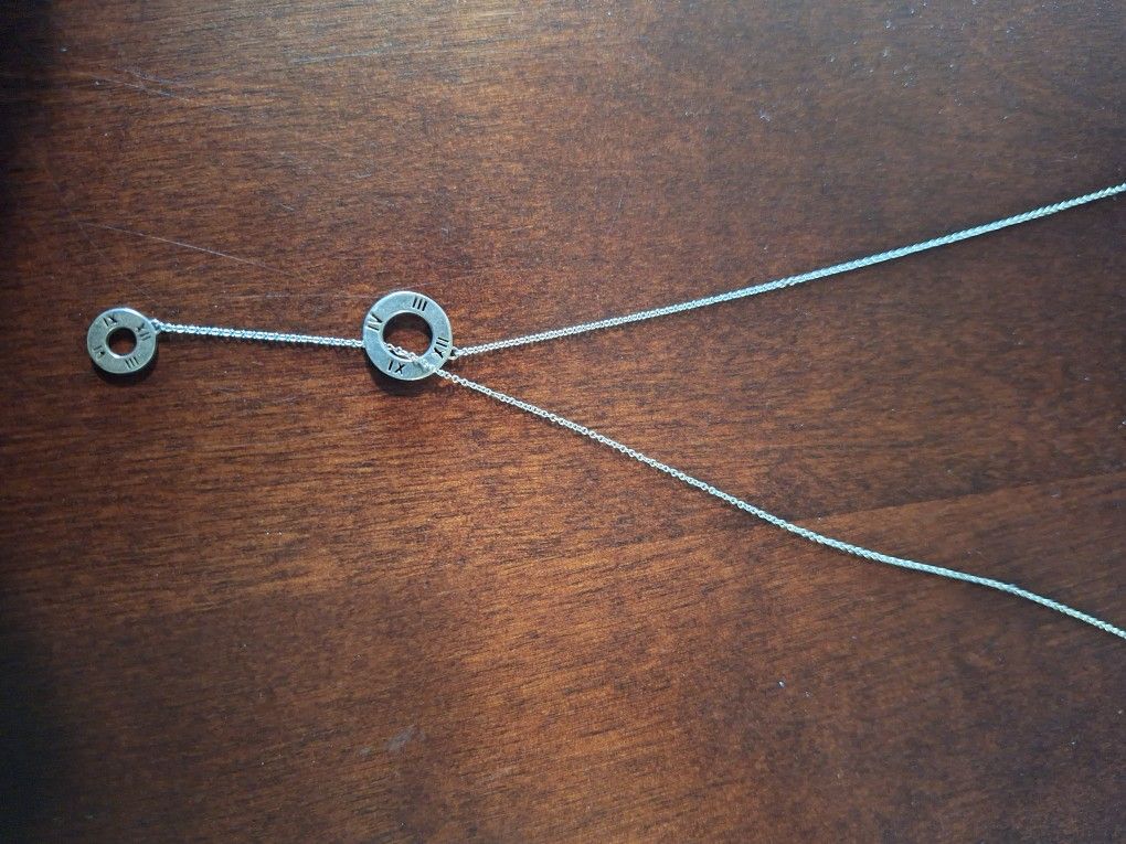 Tiffany ATLAS circle Lariat Necklace