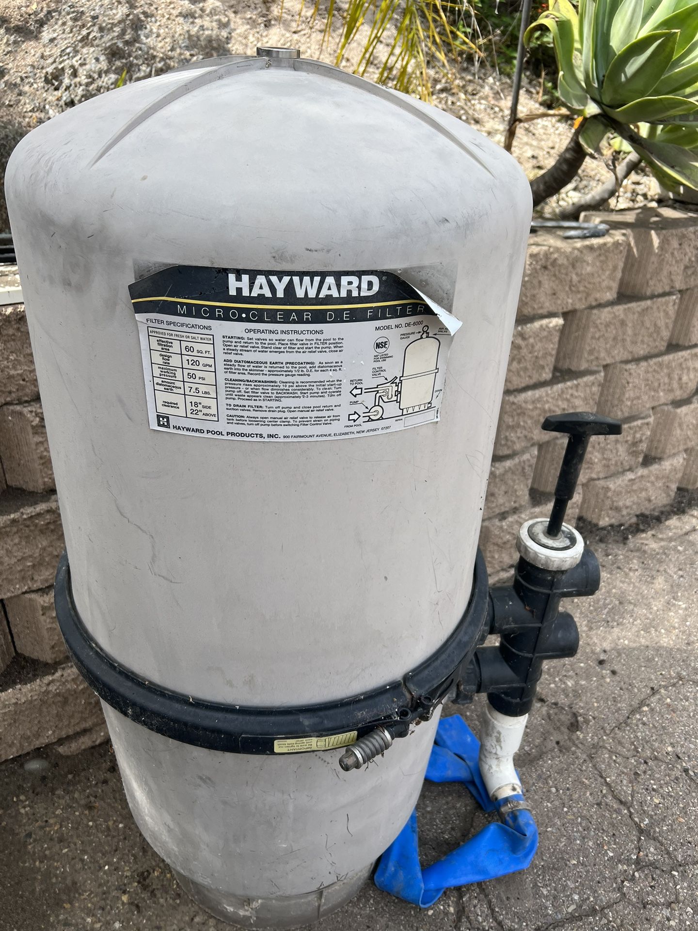 Hayward Micro Clear D.E. Pool Filter