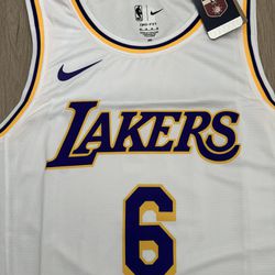 Nike Nba Basketball Jersey 2023 Lakers James 6 white for Sale in