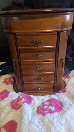 Vintage Wood Jewelry Box
