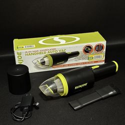 SunJoe Cordless Handheld Car Vacuum - Like New, Open Box