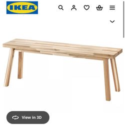 IKEA SKOGSTA BENCH (4 FEET; DISCONTINUED!)