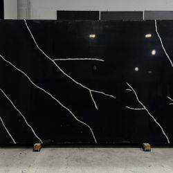 CALACATTA QUARTZ JUMBO SLABS BLACK STORM 127X64 2CM FOR KITCHEN COUNTERTOPS 