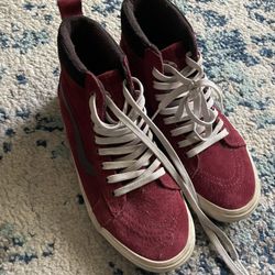 Scotchguard Vans Red Maroon 