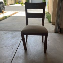 Upholstered Wooden Dinning Chair (Broken Leg)