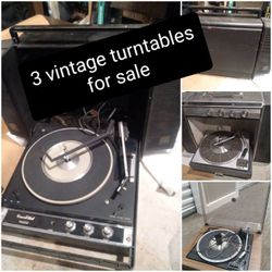 Turntables Vintage Record Players