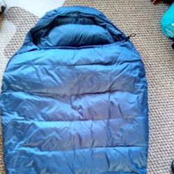 6'6 Long x Wide Goose Down Sleeping Bag, Durable Waterproof Light Fleece Collar Ultralight Backpacking Camping Hiking REI Katabatic Marmot Nemo Equip