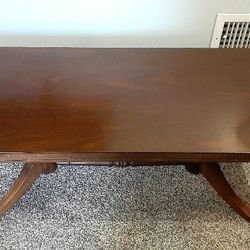 MERSMAN.  Coffee Table.  Brass Claw Feet. 