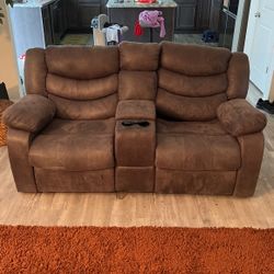 Double Recliner Couch