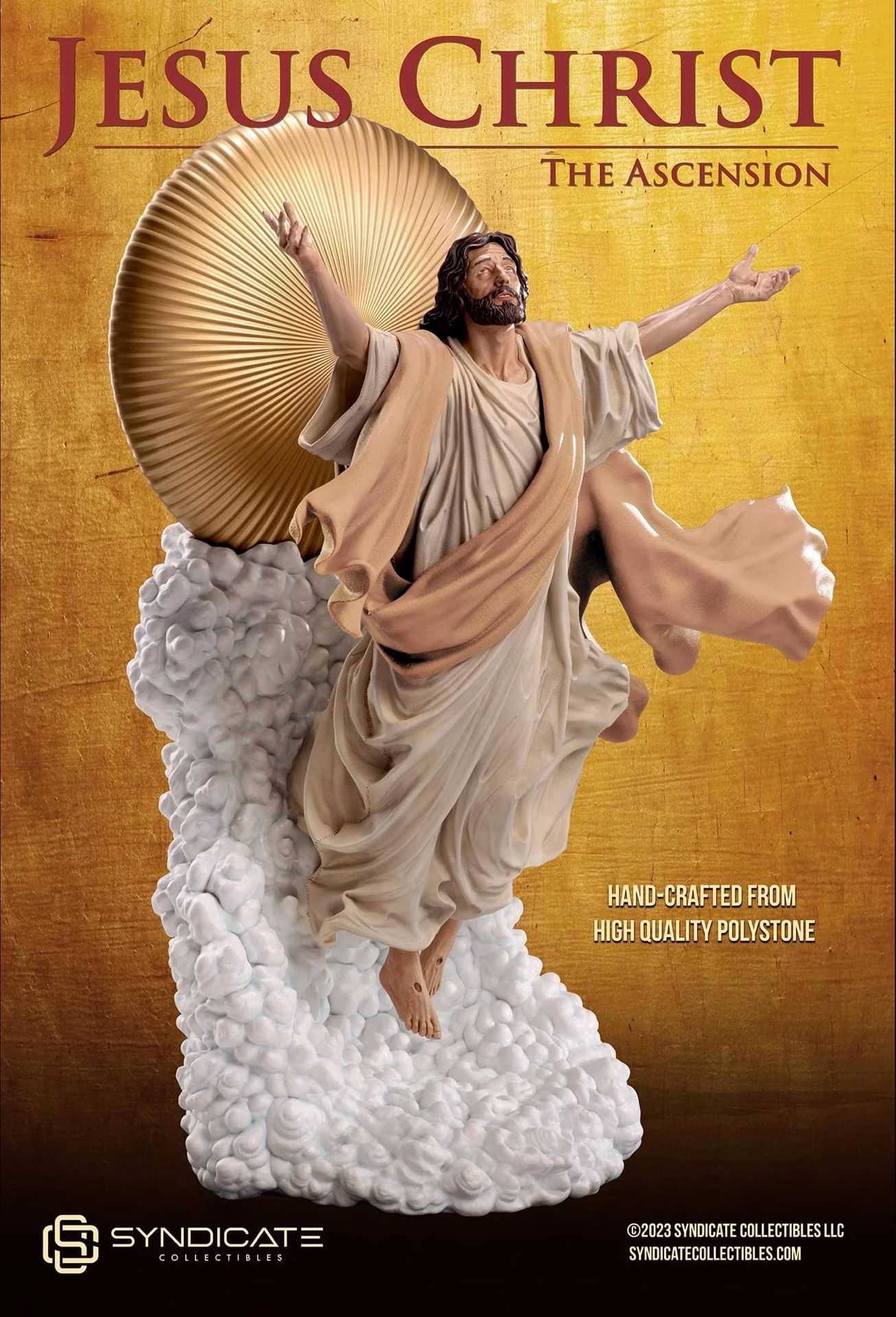 The Ascension of Jesus Christ 1:4 Scale Premium Polystone Statue Sculpture | 1:4 Scale White Robe Edition $569.99 $569.9