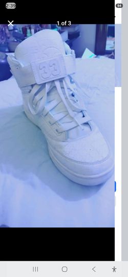 White ewing sneakers