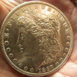1897O Morgan Silver $-Gem/UNC. Rare in Hi Grades