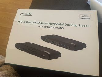 Plugable USB-C Dual 4K Docking Station 100W