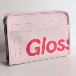 Glossier Pink The Beauty Bag Makeup Bag NWOT