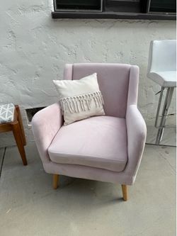 Blush Velvet Armchair