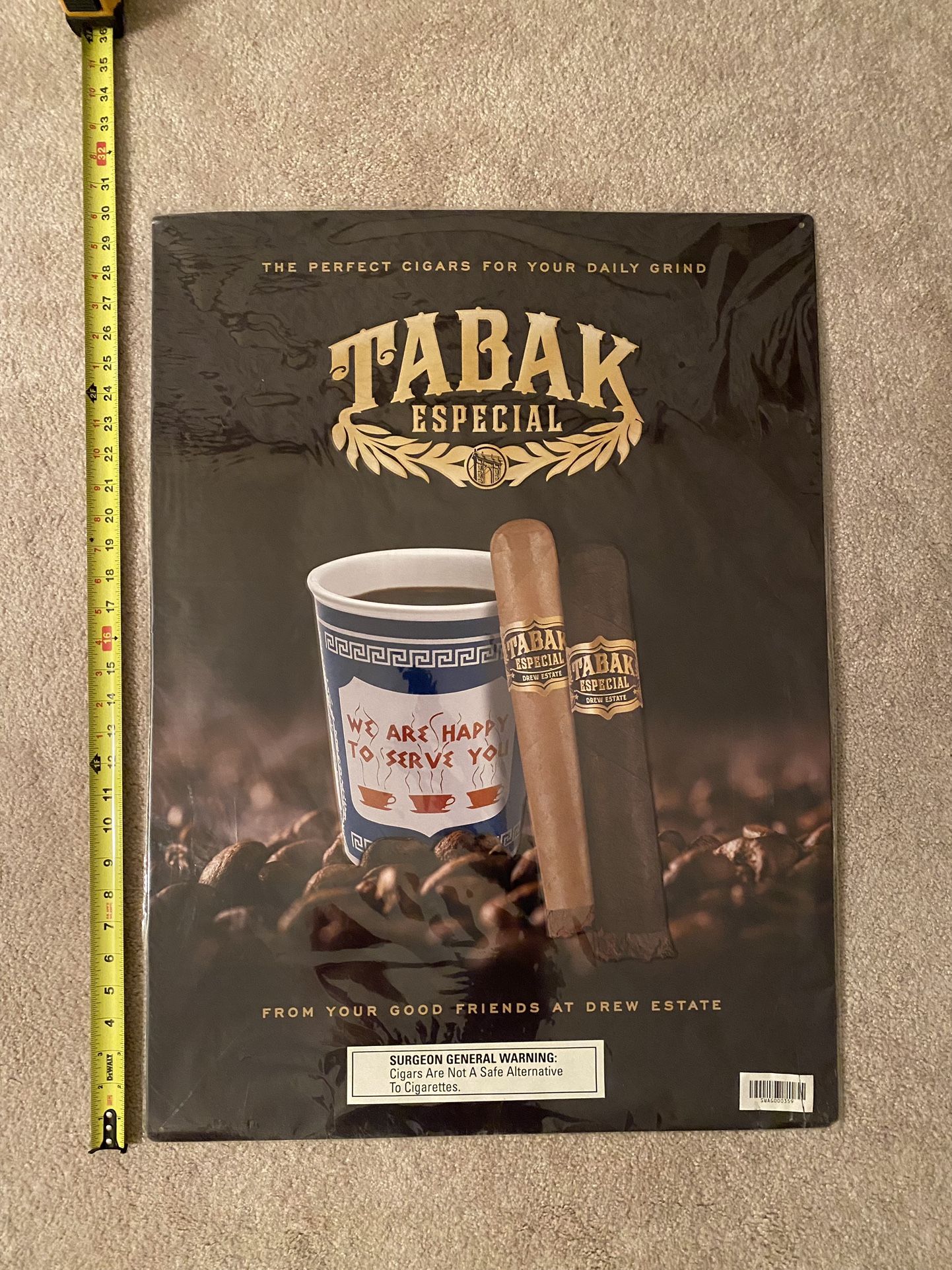Tabak Especial Metal Sign New