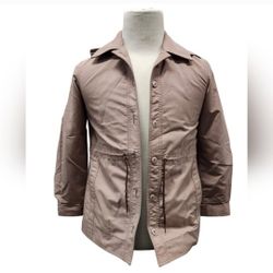 Vintage London Fog Size 6 Regular Dusty Rose Pink Hooded Jacket