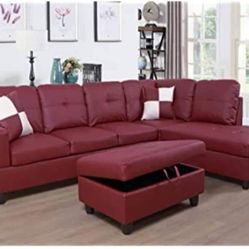 New Sectional And Ottoman 