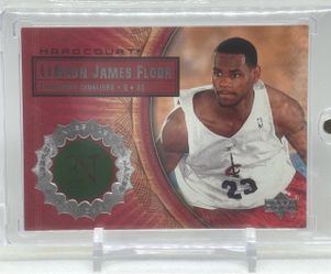 LEBRON JAMES RC 2003-04 UD Hardcourt FLOOR RELIC #LB6