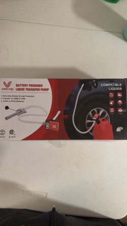 Battey powered liquid transfer pump