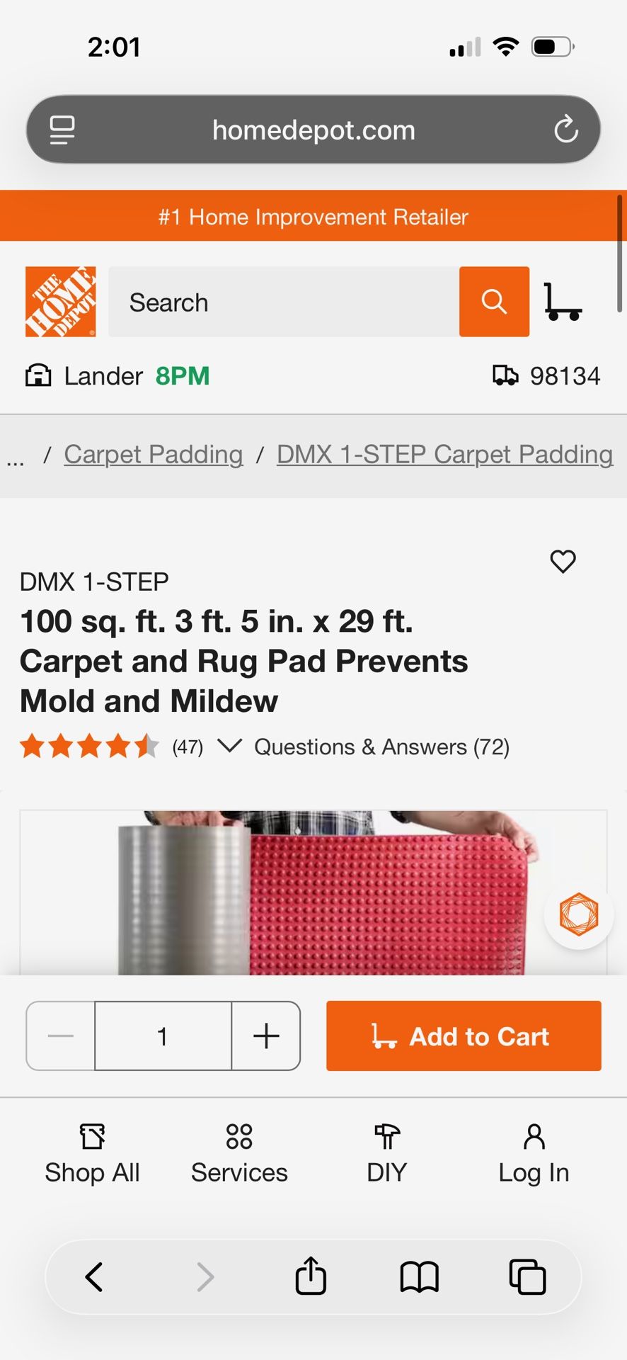 DMX 1 Step (3 Boxes 300 Sq/ft)