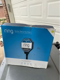 Ring Solar Security Sign