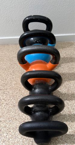 Set of 6 Kettlebells Mixed Sizes