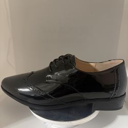 Black Oxford Womans Shoe Sz 7