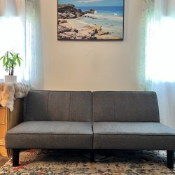 Gray Futon Sofa 