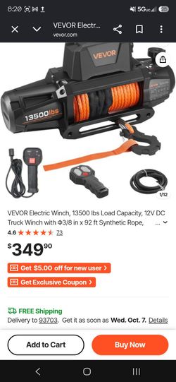 VEVOR Electric Winch