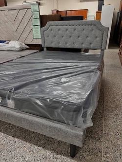 Elegance button tufted bed frames available in all sizes king queen twin full delivery available