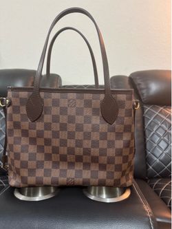 Louis Vuitton neverfull damier eben size pm with pouch