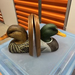 Vintage Mallard Book Ends