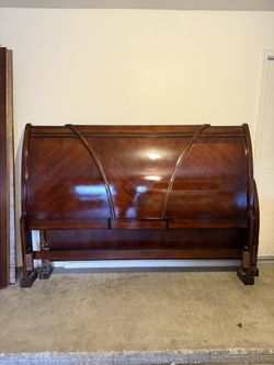 Authentic Wooden Bed Frame - King